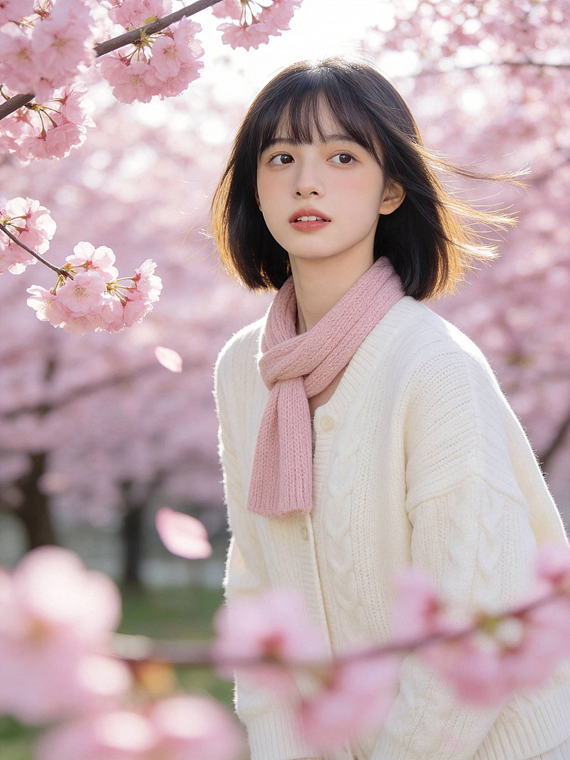 春季樱花主题浪漫人像写真