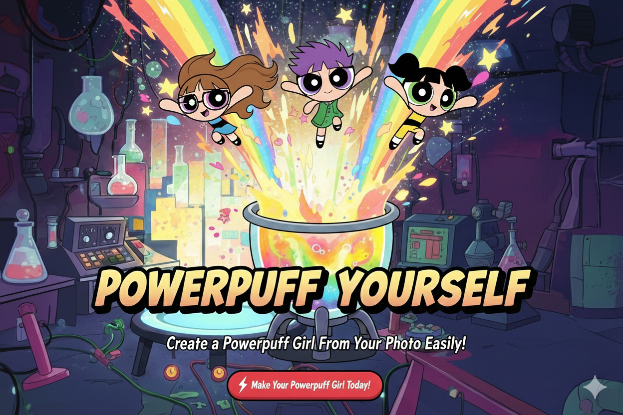 Create a Powerpuff Girl From Your Photo Easily