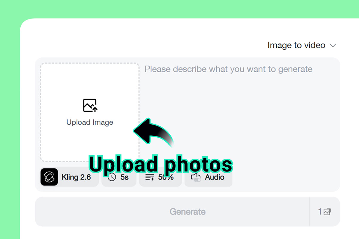 Step 1: Upload a Photo or Generate One
