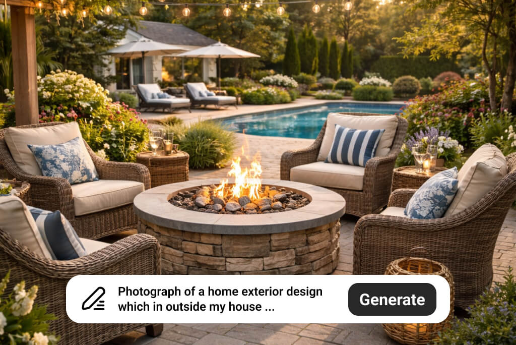 Instantly Generate Exterior Designs from Text