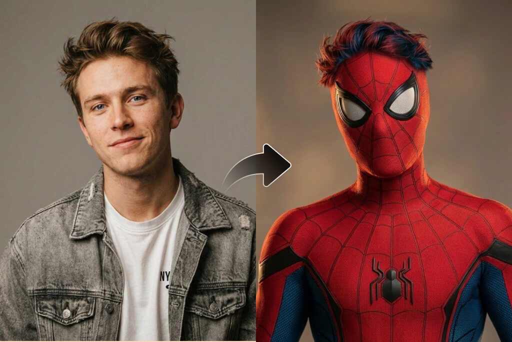 Transform Your Photo into a Spider Man with AI Transform Your Photo into a Spider Man with AI