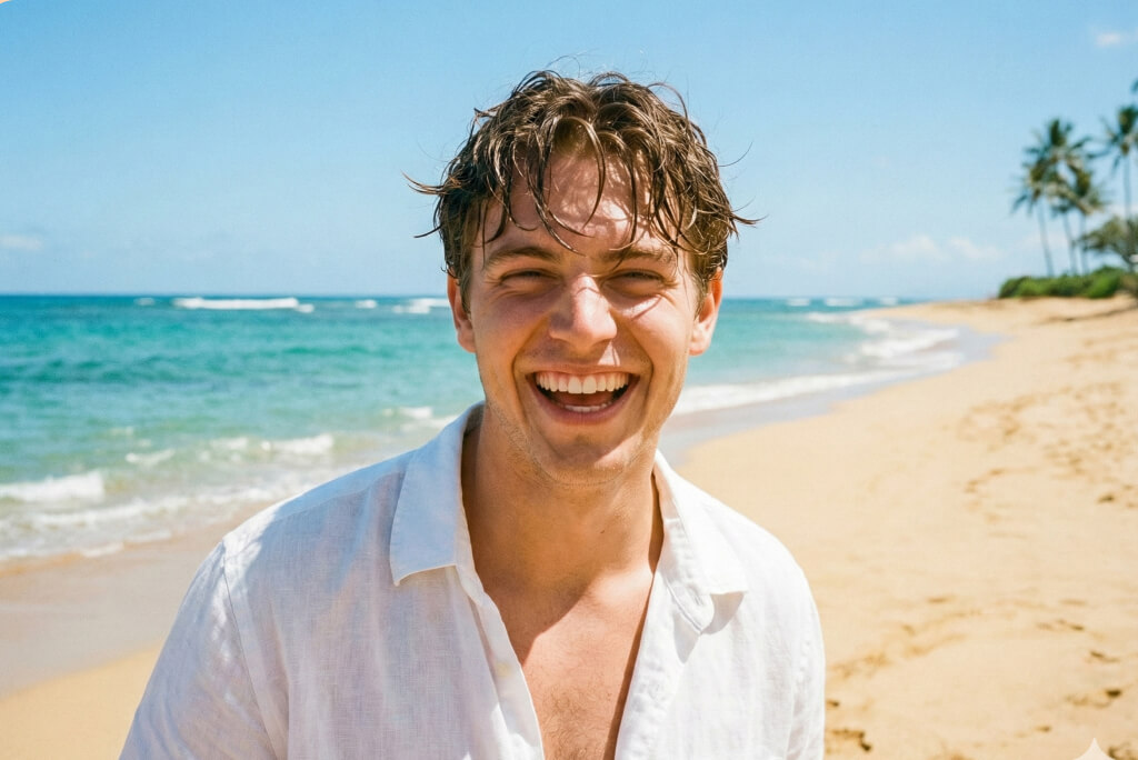 The Joyful Young Man in the Sun The Joyful Young Man in the Sun