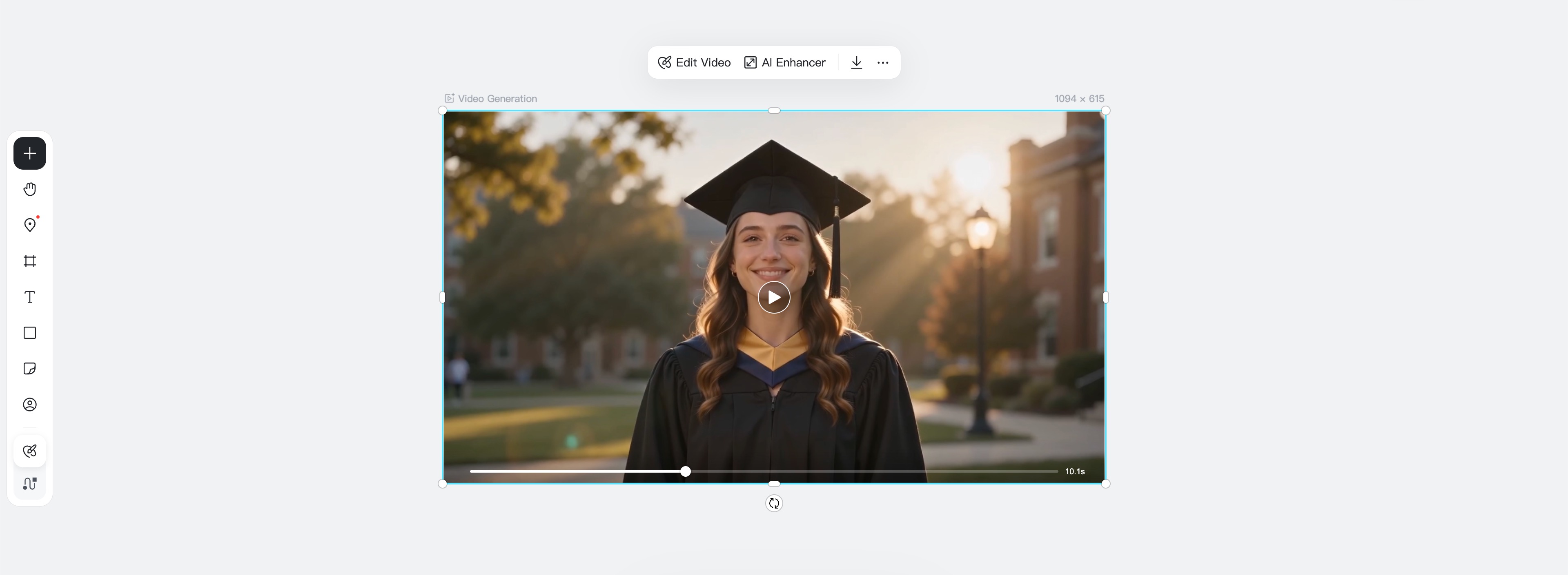 Generate a graduation video from a photo with AI