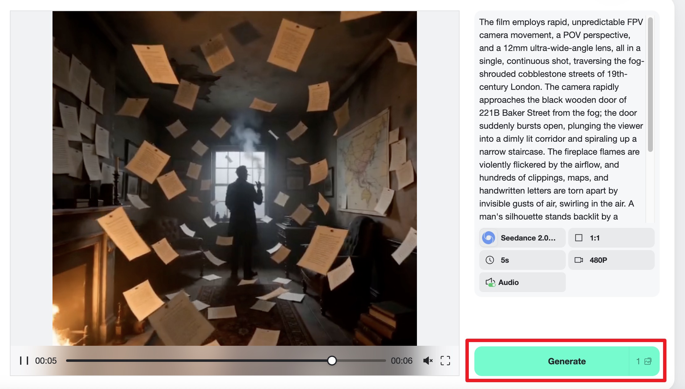 downlaod the video generated