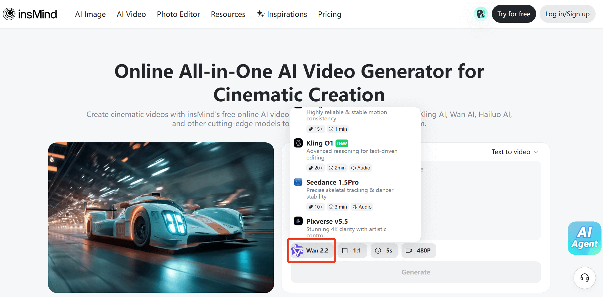 InsMind's AI Video Generator