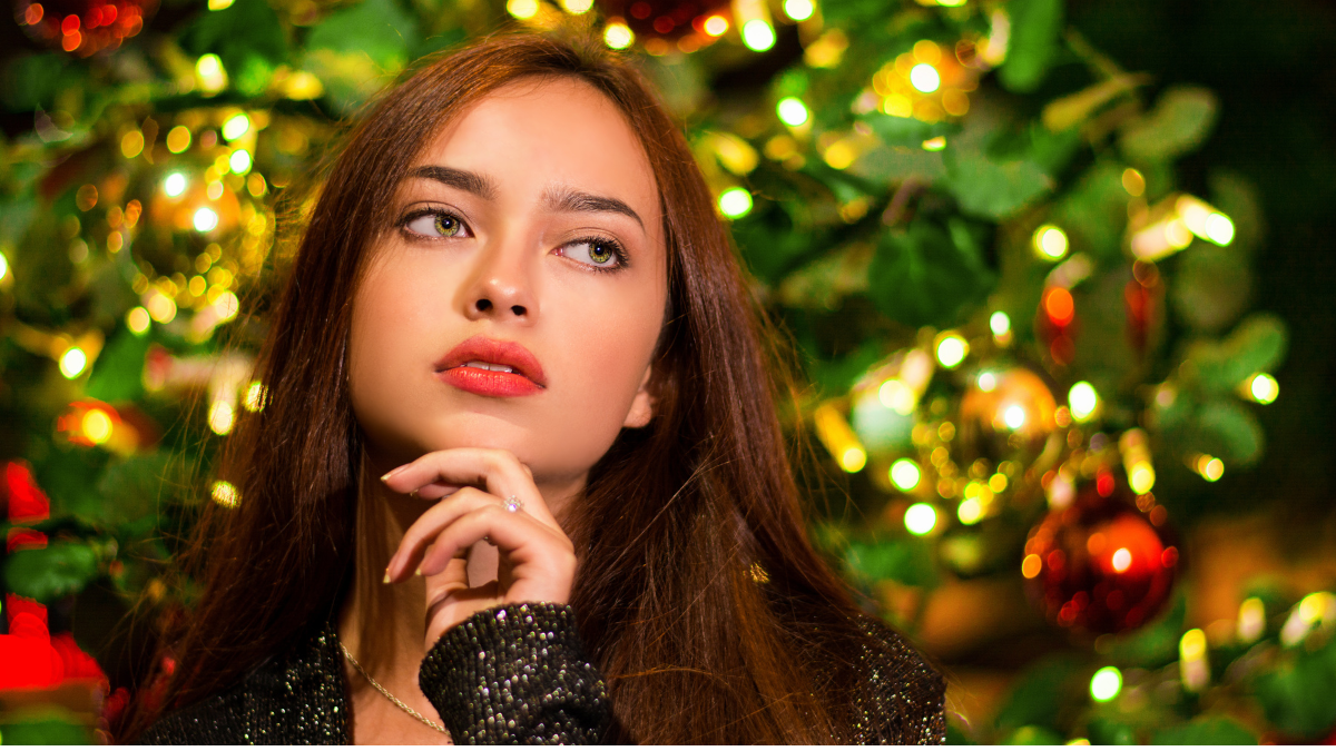 classic red lip makeup with clean skin for christmas look classic red lip makeup with clean skin for christmas look