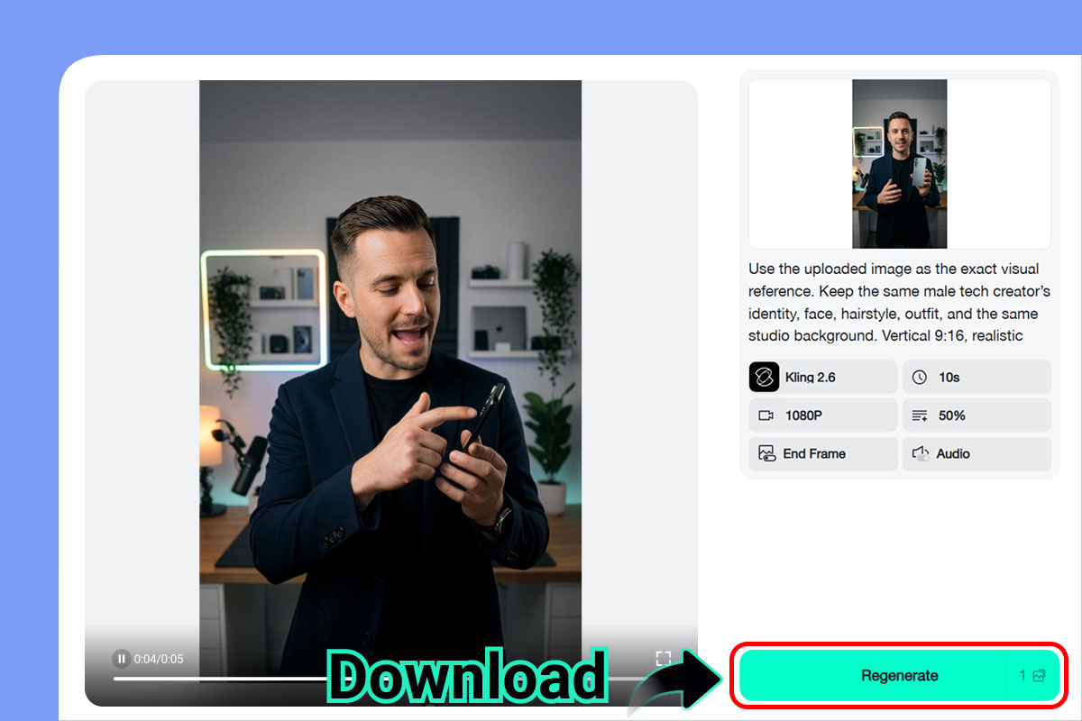 Step 4: Generate & Download Your Video