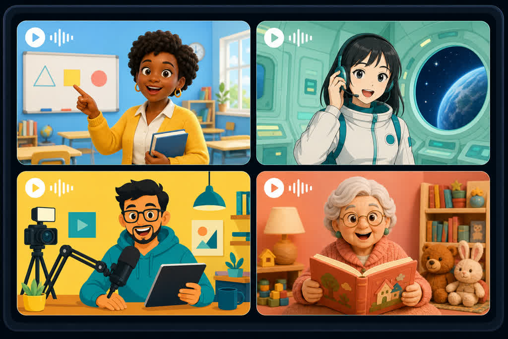 Crea Personaggi di Cartoni Animati Parlanti con AI per Ogni Situazione