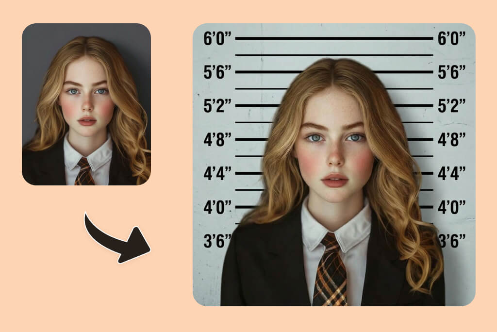 Add Mugshot Backgrounds to Photos with AI