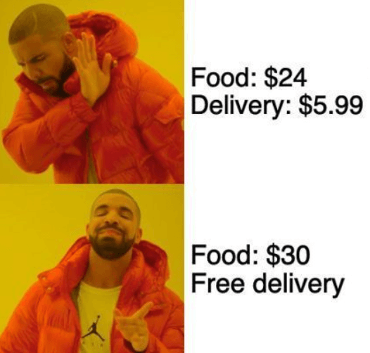 Pay for delivery? No way!
