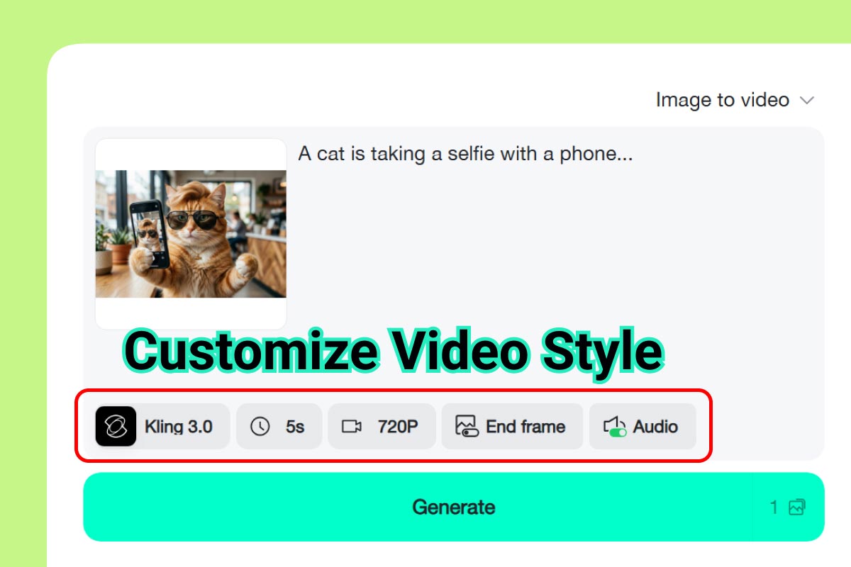 步骤2：自定义视频风格