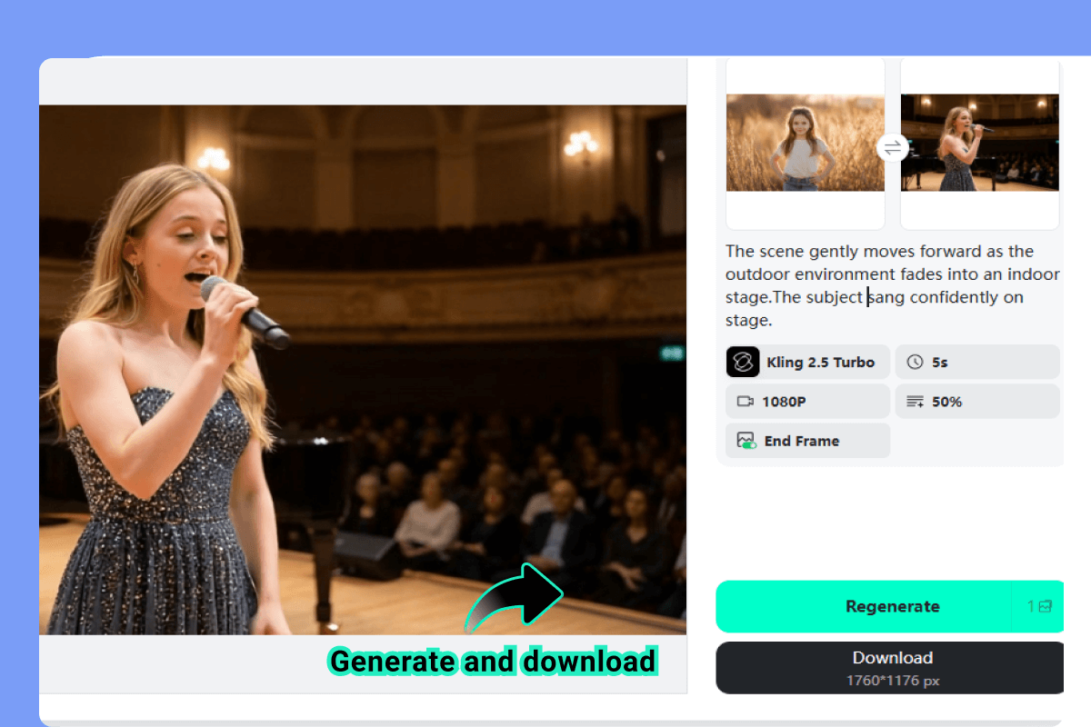 Step 4: Generate & Download Your Video Step 4: Generate & Download Your Video