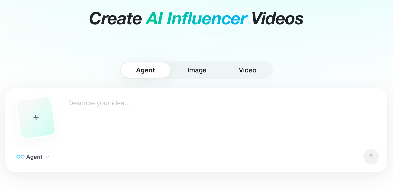 Open insMind AI Agent User opens insMind AI Agent to generate storyboard images