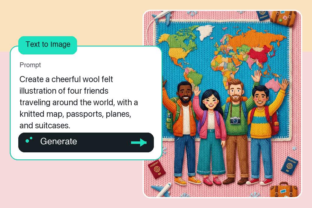 Create a Wool Felt Doll from Text