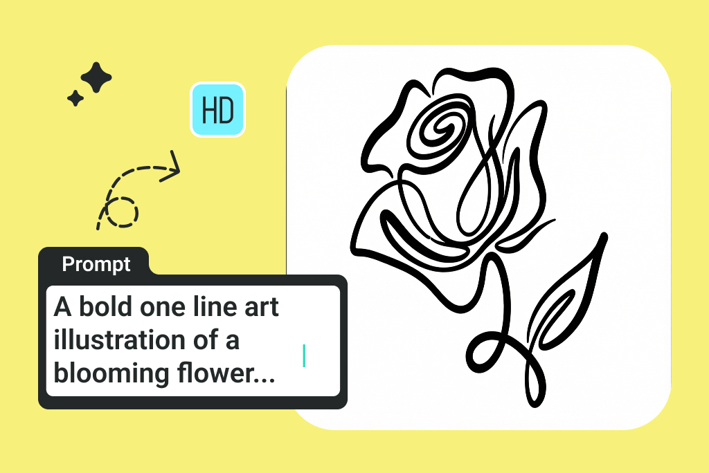 Create Minimalist One Line Art from Text