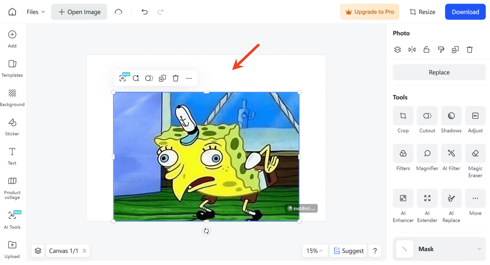 Edit the image and add meme text 1 Edit the image and add meme text 1