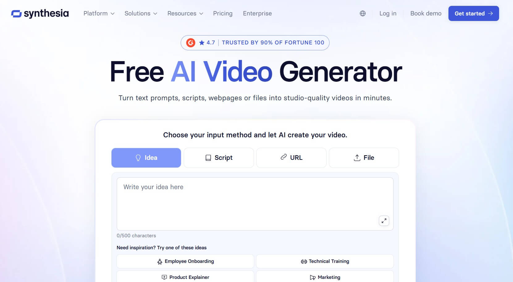 Synthesia Talking Avatar Videos Create AI videos with realistic talking characters