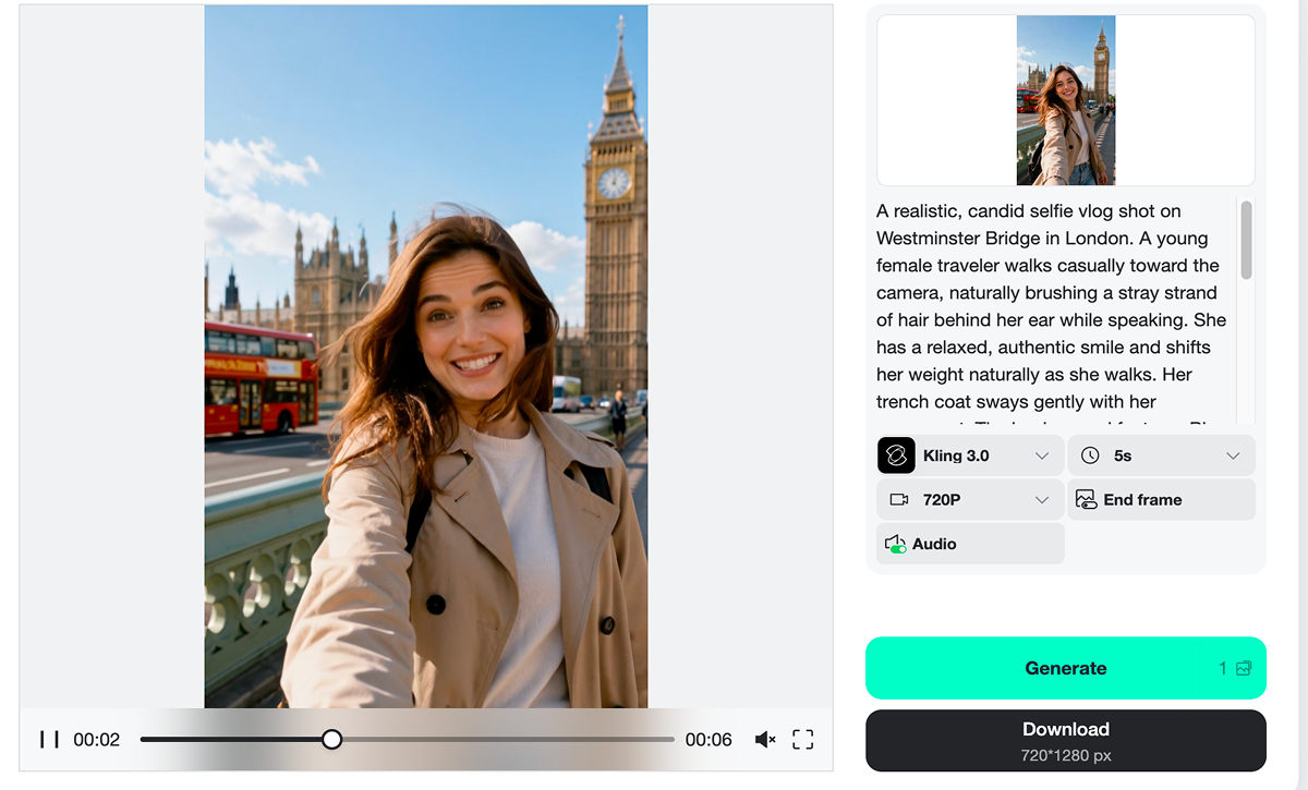 Download and share your AI YouTube Short