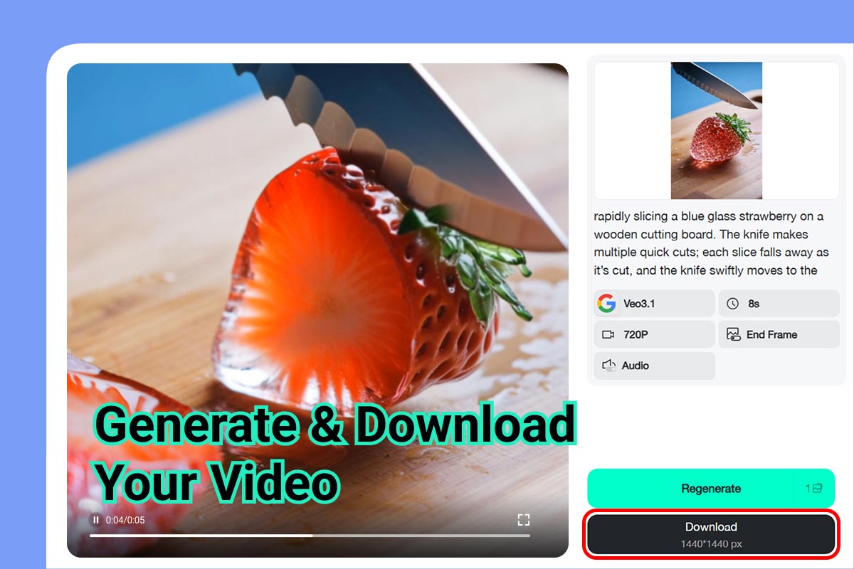 Step 4: Download or Share Your ASMR Video