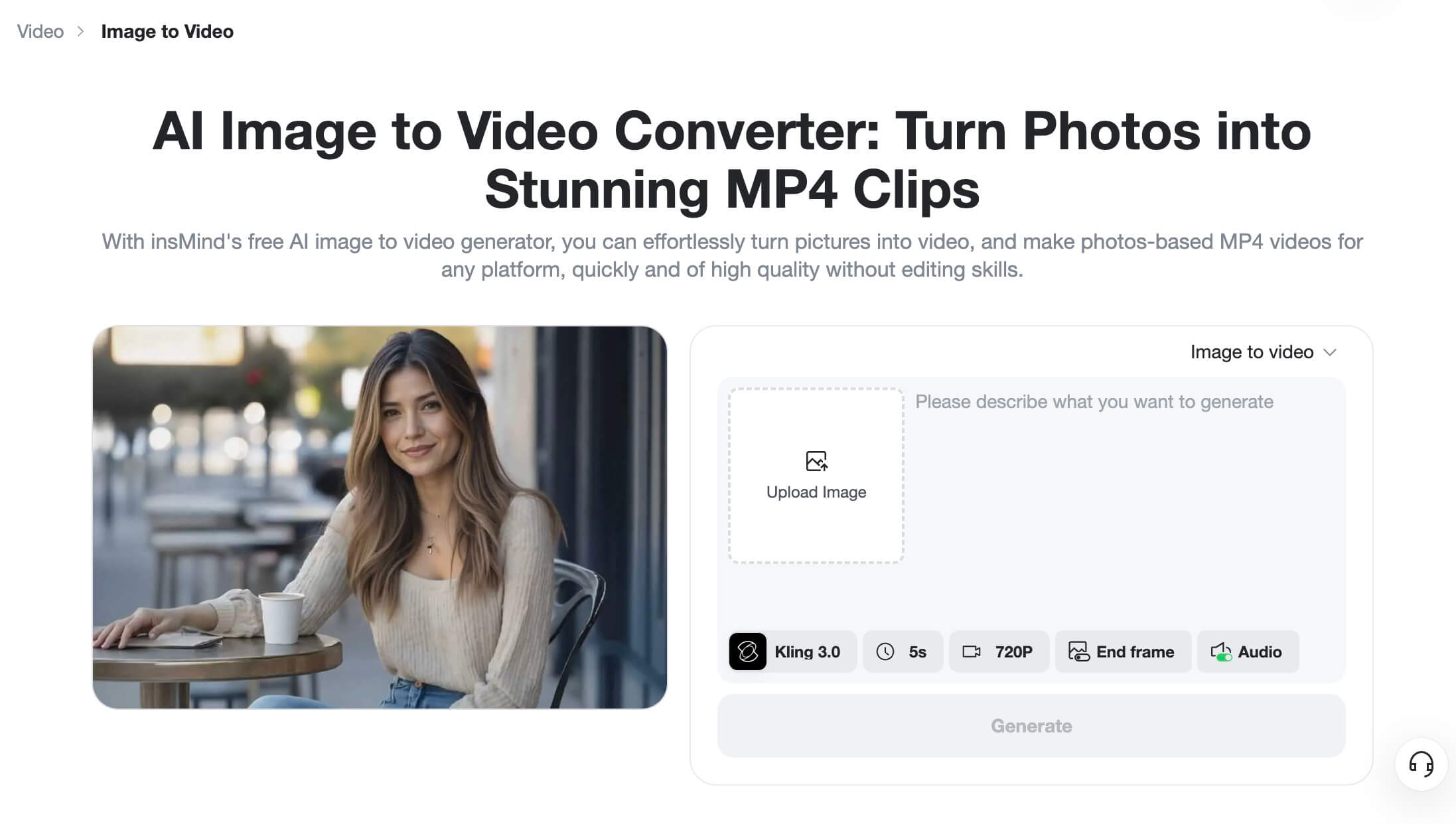 Turn image into instagram live video