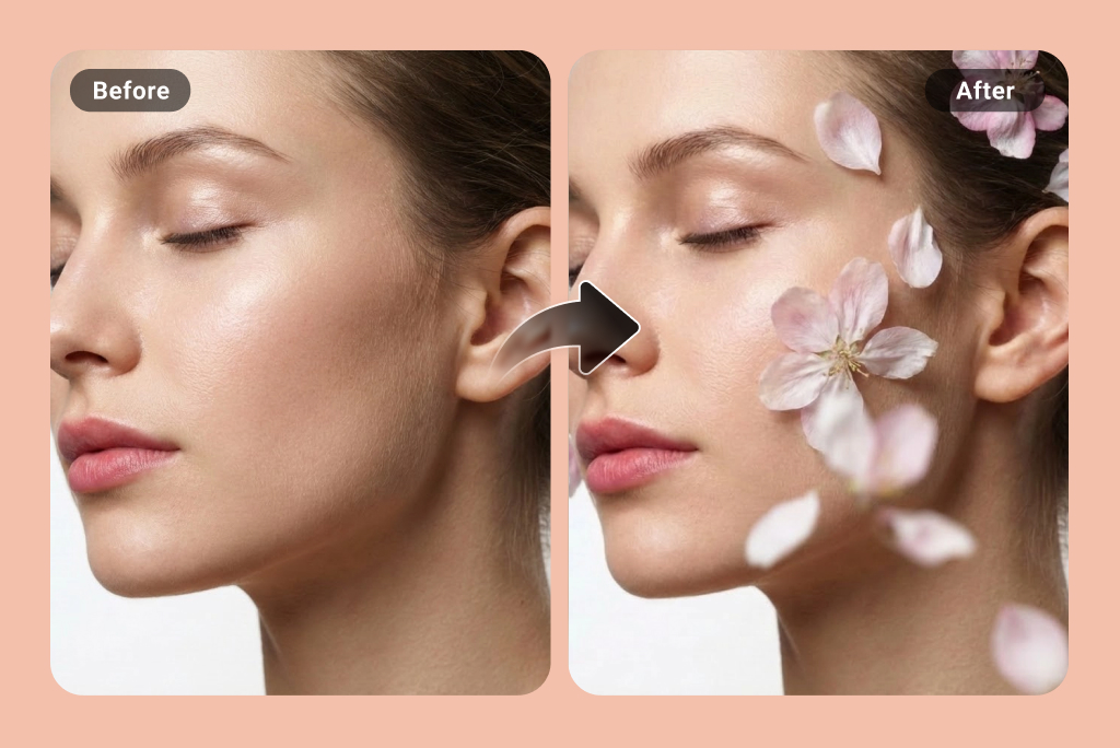 Image to Image Flower Overlay Image to Image Flower Overlay