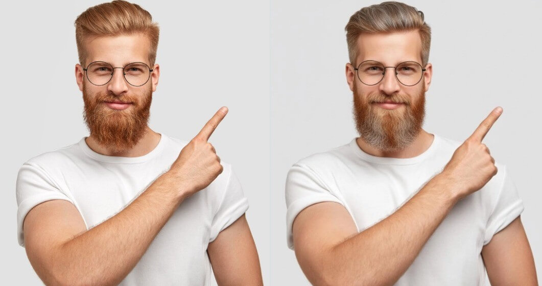 salt and pepper beard prompt