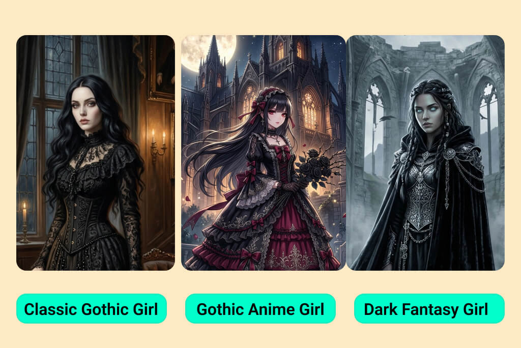 Explore Multiple Gothic Styles