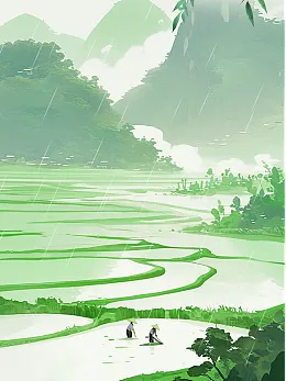 谷雨背景