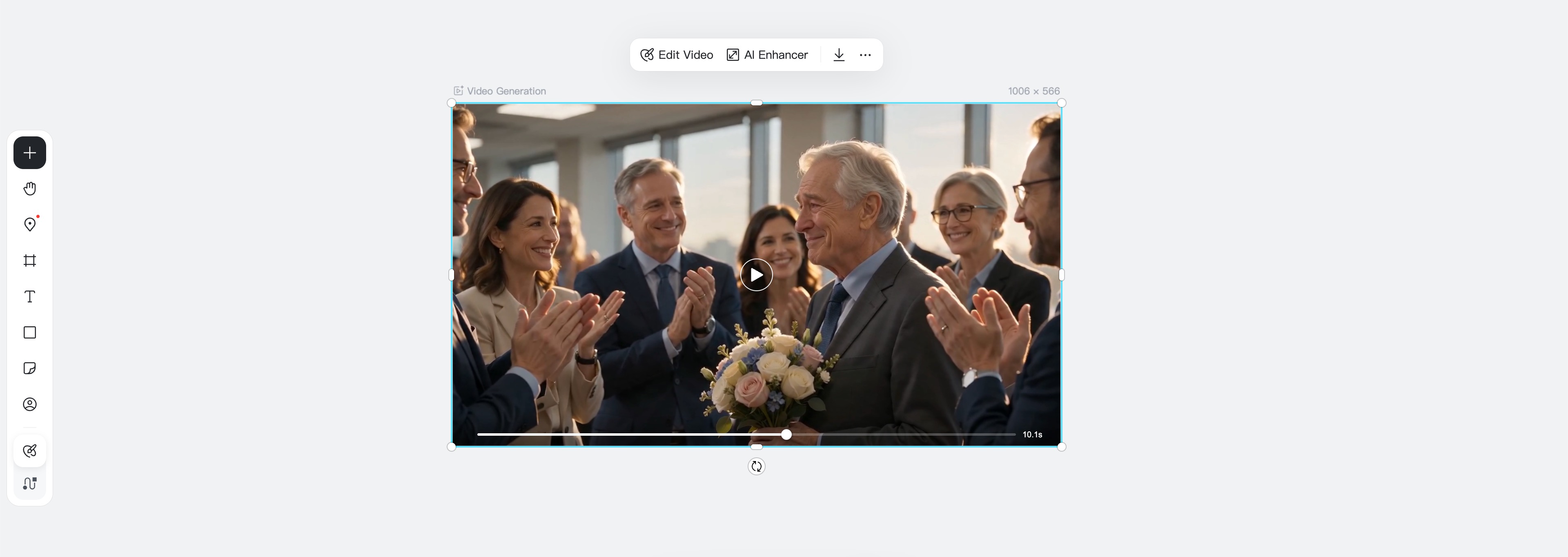 Choose settings and generate a retirement video