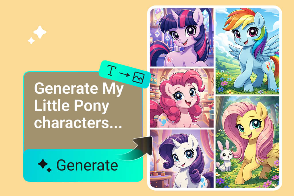 Text to My Little Pony Generator with AI Instantly Text to My Little Pony Generator with AI Instantly