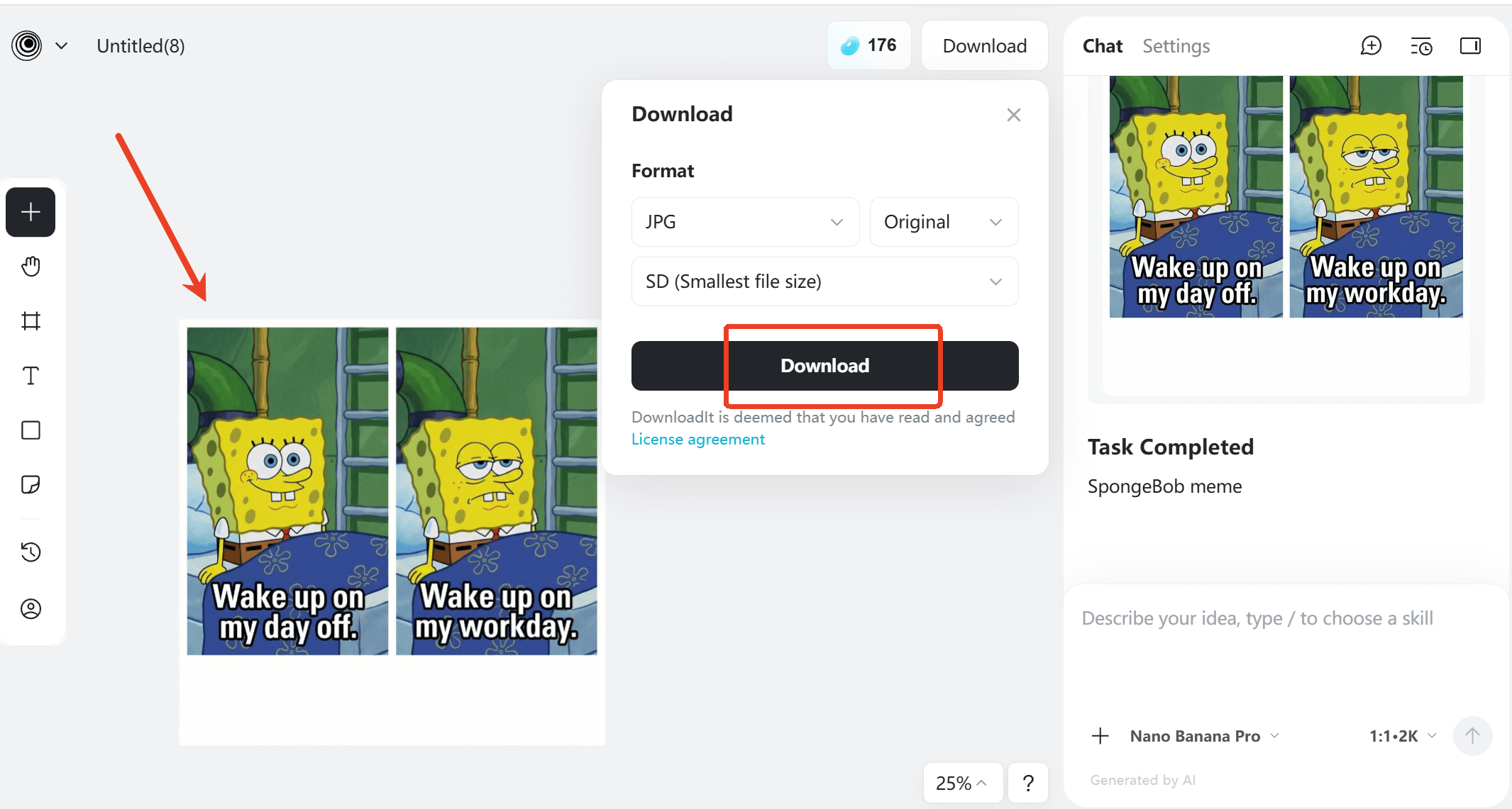 Download the Generated Image