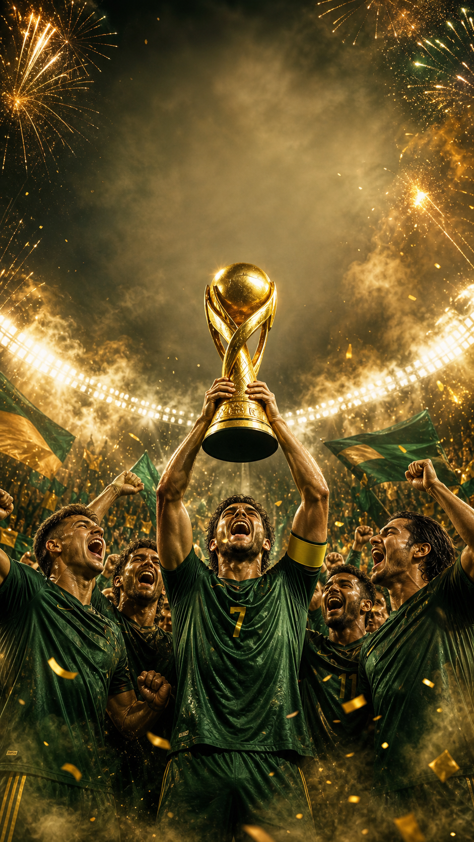 Trophy Lift FIFA World Cup poster example