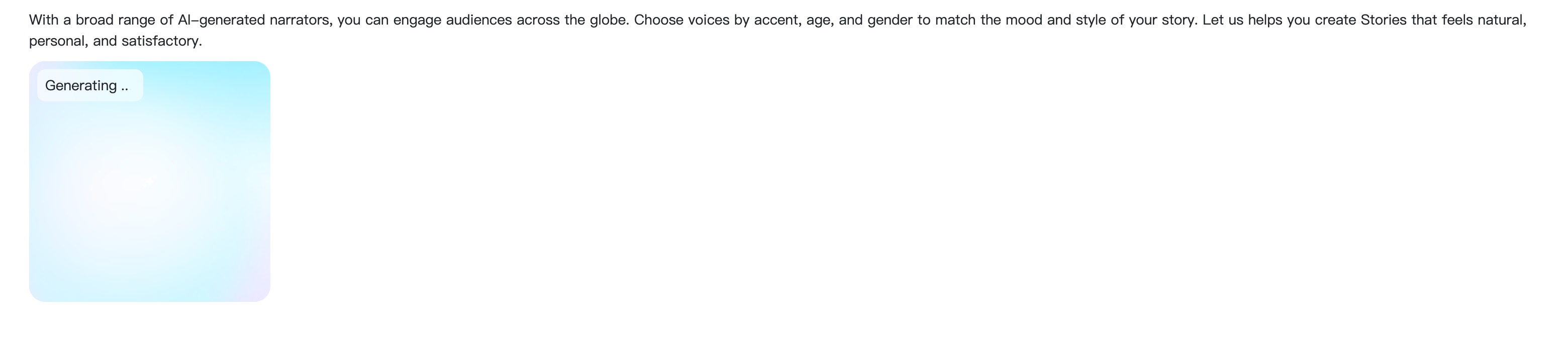Generate spoken audio from book text in insMind.