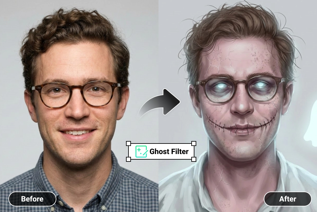 Get a Free Ghost Filter and Professional AI Ghost Filter Effects Get a Free Ghost Filter and Professional AI Ghost Filter Effects