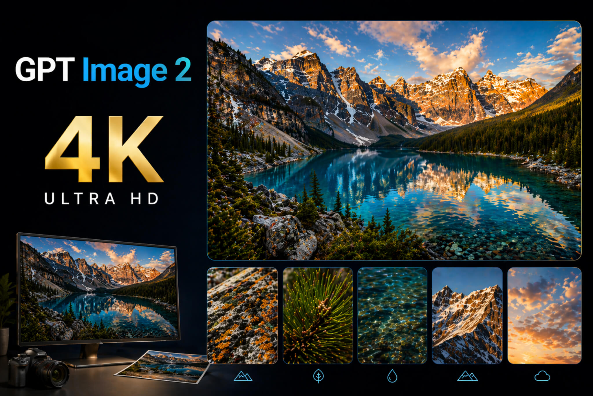 Gere imagens 4K prontas para impressão