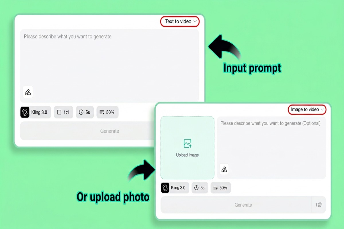 Шаг 1: Выберите Режим Видео