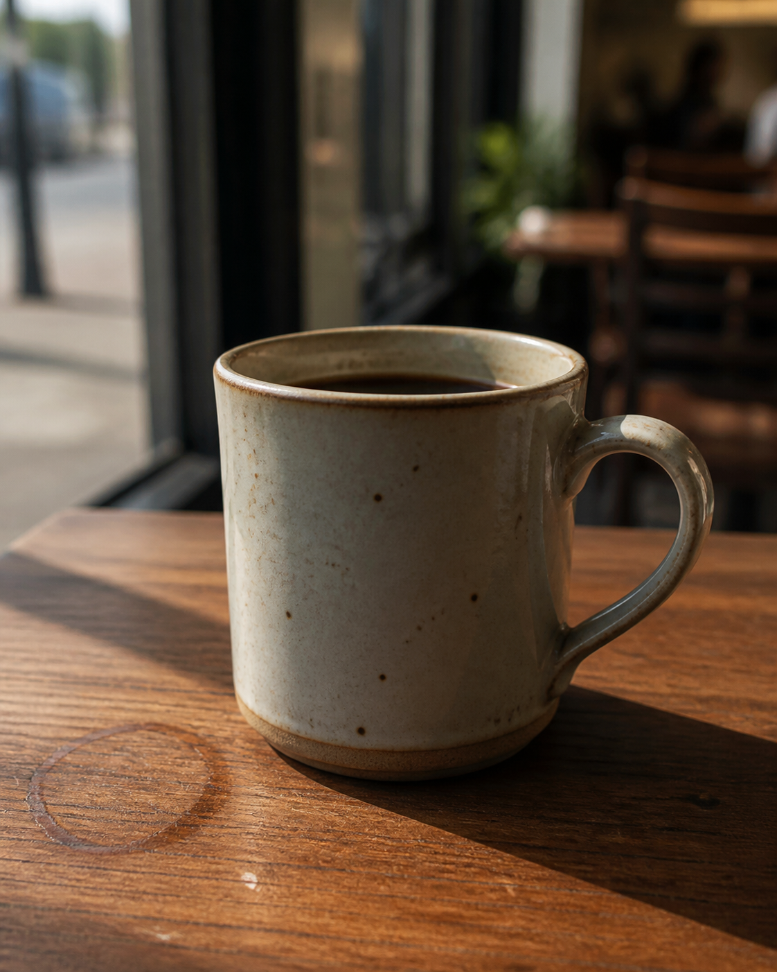 Ceramic mug realistic photo example