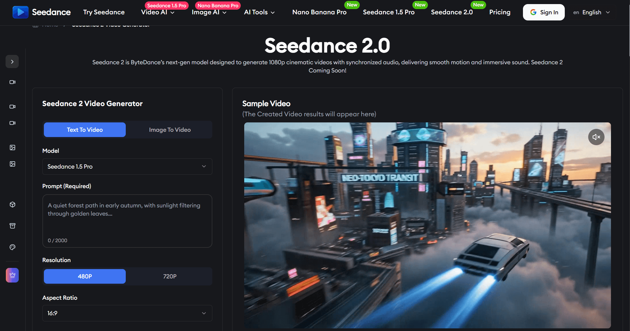 Seedance 2.0 AI Video Generator