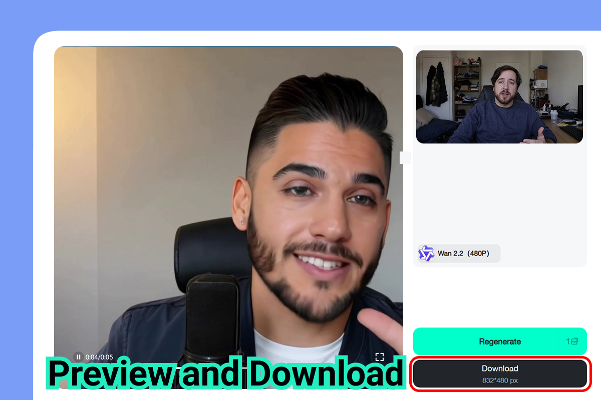 Preview and Download Preview and download the edited YouTube video