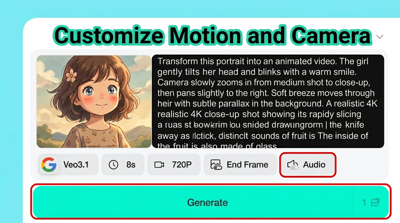 Шаг 3: Настройте Движение и Камеру