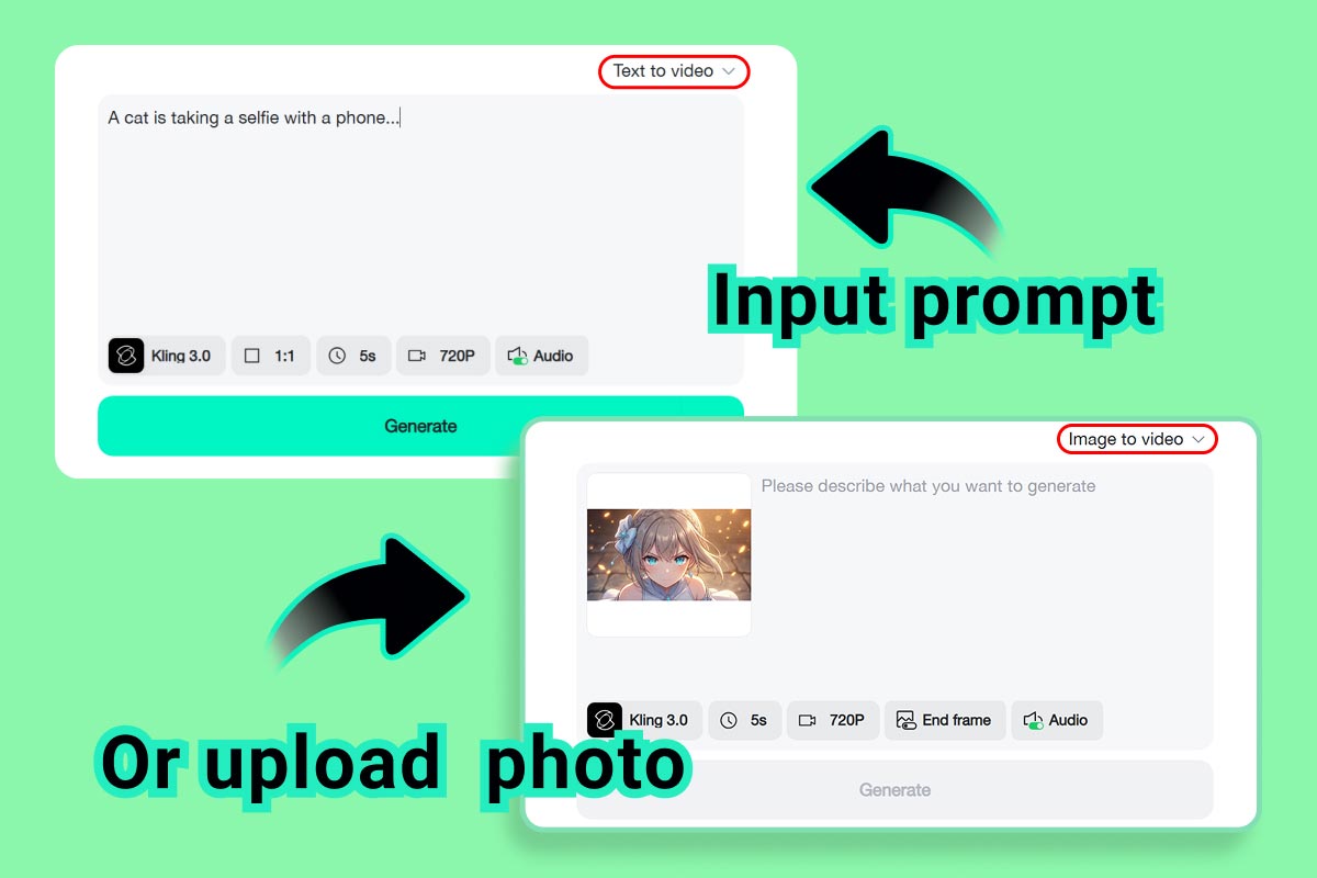Étape 1 : Entrez votre script et téléchargez une image (facultatif)