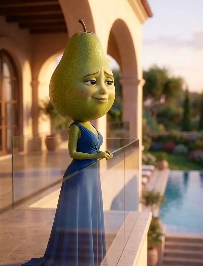 AI fruit image prompt pear AI fruit image prompt pear