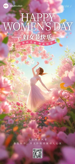 妇女节祝福海报