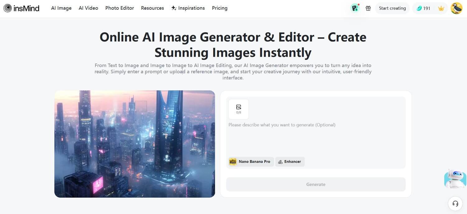 insMind ai image generator