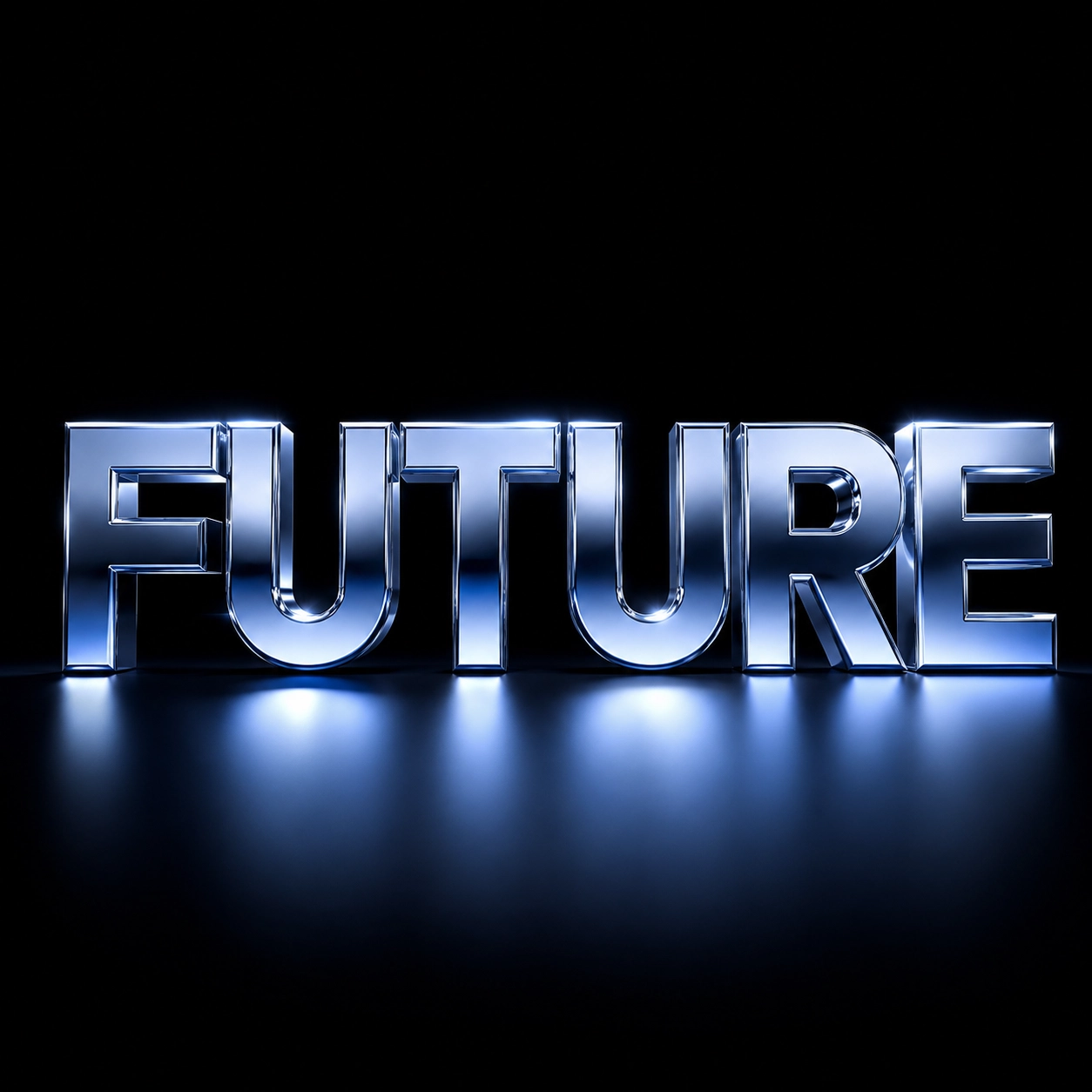 Chrome FUTURE word art