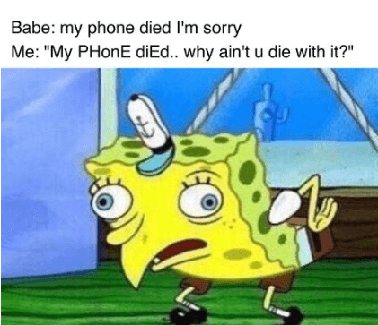 Mocking SpongeBob meme example 2 Mocking SpongeBob meme example 2