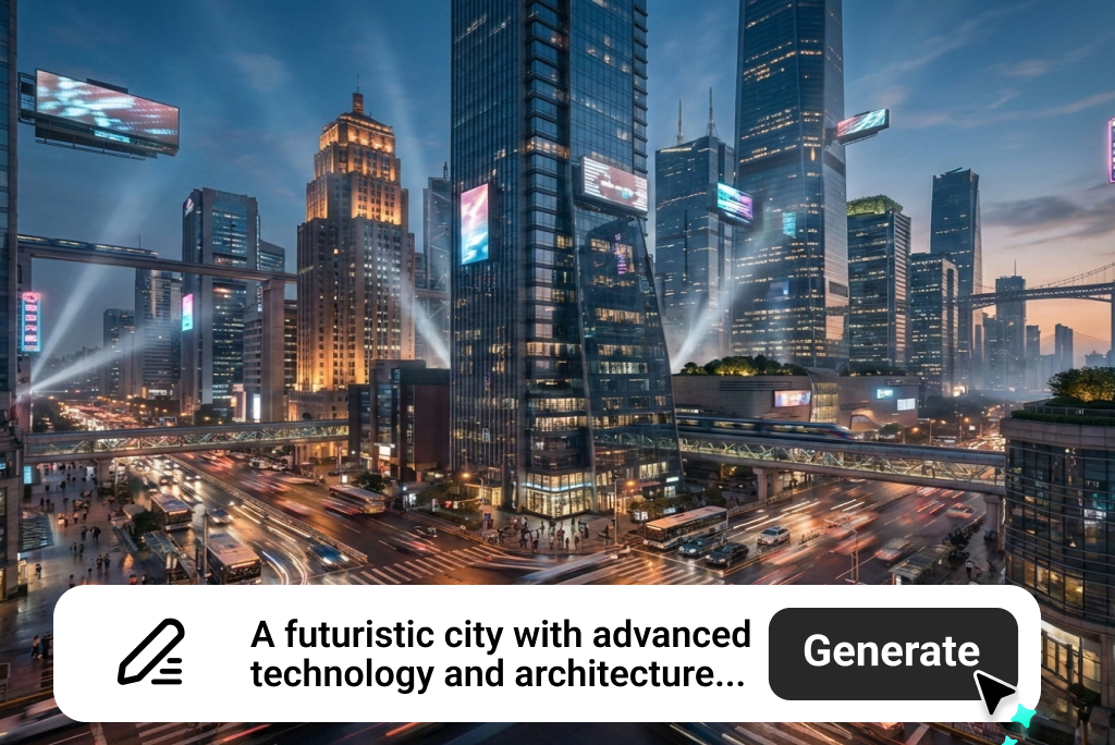 Create Your Dream World with our AI City Generator and Cityscape Generator