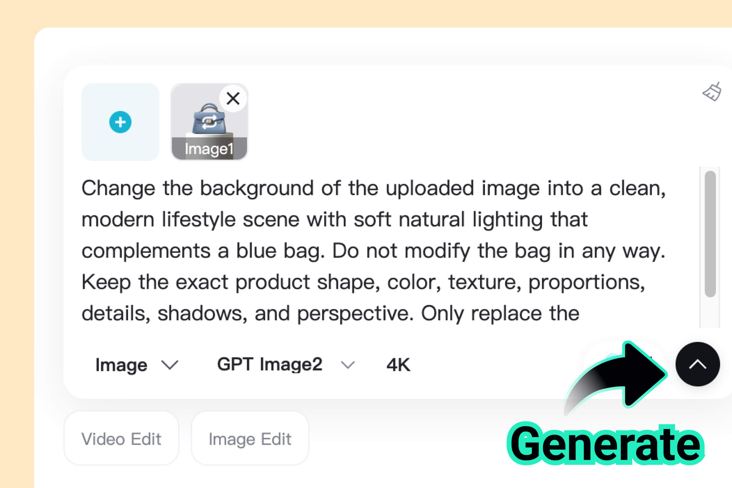 Step 3: Generate the New Background Step 3: Generate the New Background