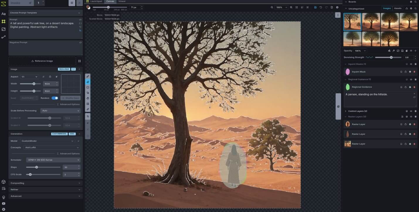 invoke ai local image generator