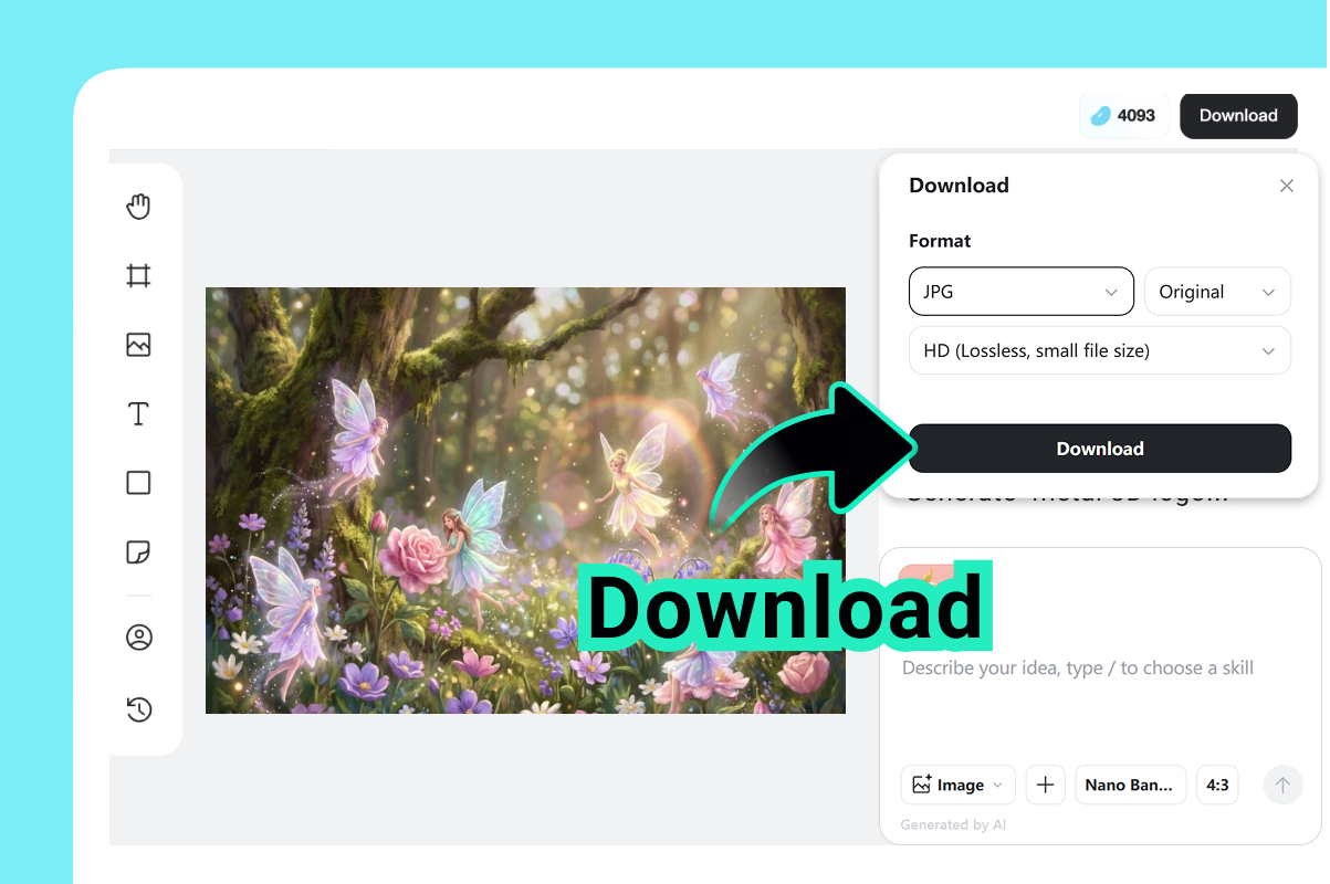 Save and Download Your Creation